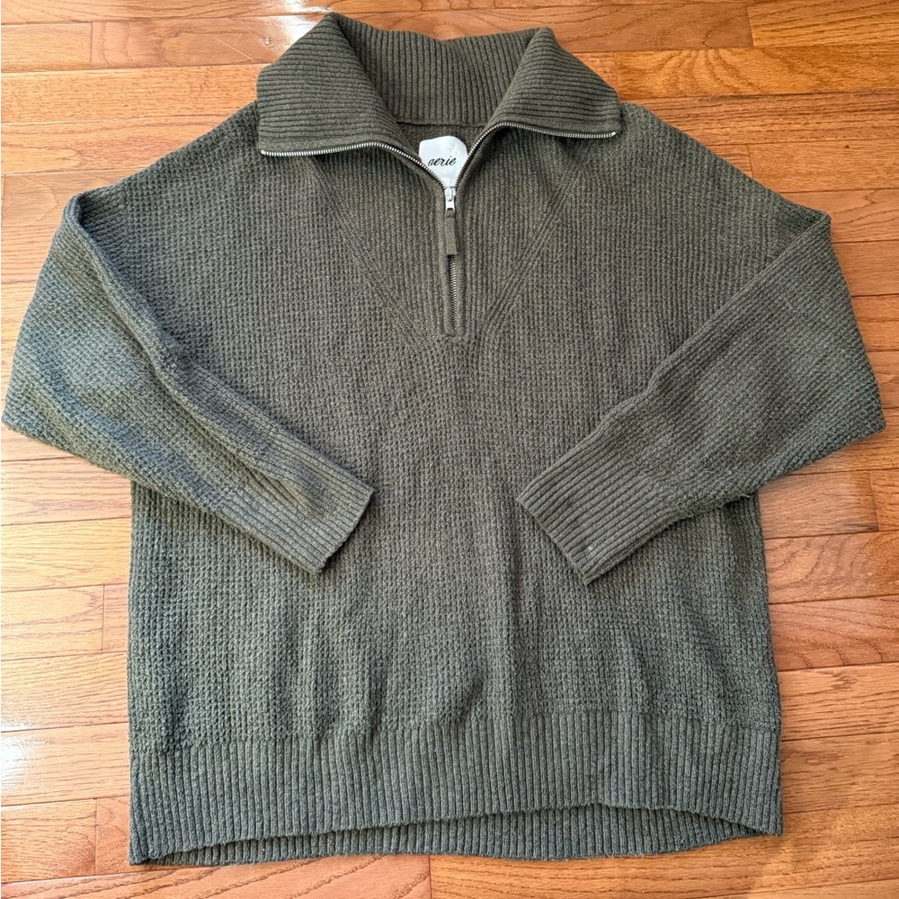 Aerie Quarter-Zip Sweater